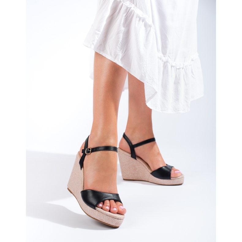 Alpercatas de cano alto Shelovet pretas preto 1