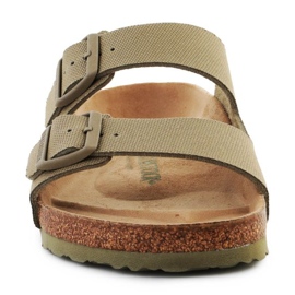 Chinelos Birkenstock Rivet Logo Vegan Canvas Desbotados 1023958 verde 1