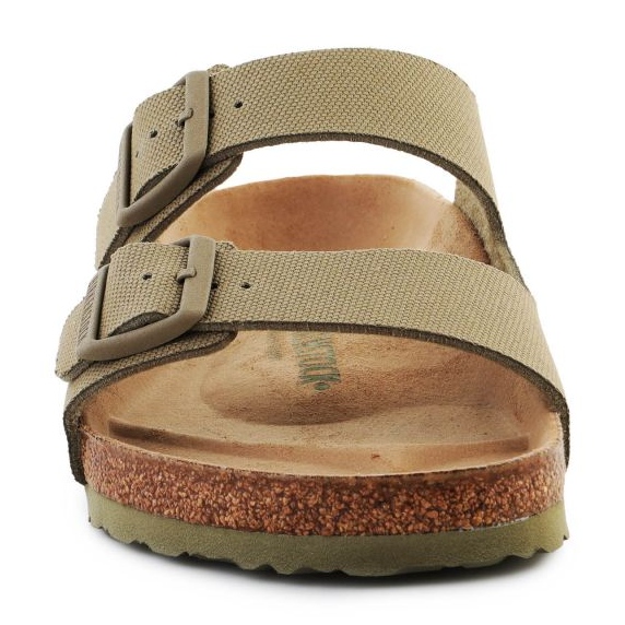 Chinelos Birkenstock Rivet Logo Vegan Canvas Desbotados 1023958 verde 1