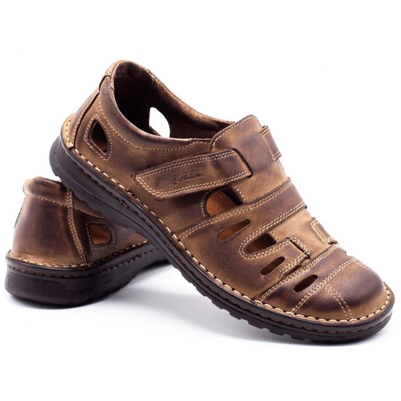 Joker Sapatos perfurados masculinos 501 marrons marrom 3