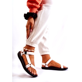 Sandálias esportivas femininas brancas branco 3