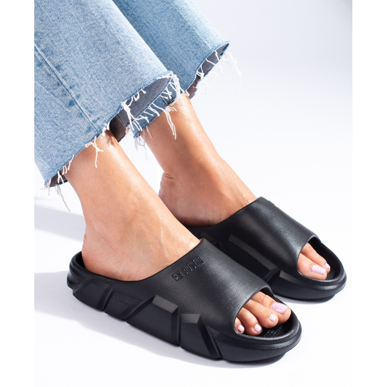 Chinelos pretos de mulher Big Star LL274594906 1