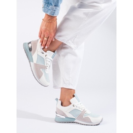 Calçados esportivos femininos Shelovet multicoloridos branco 1