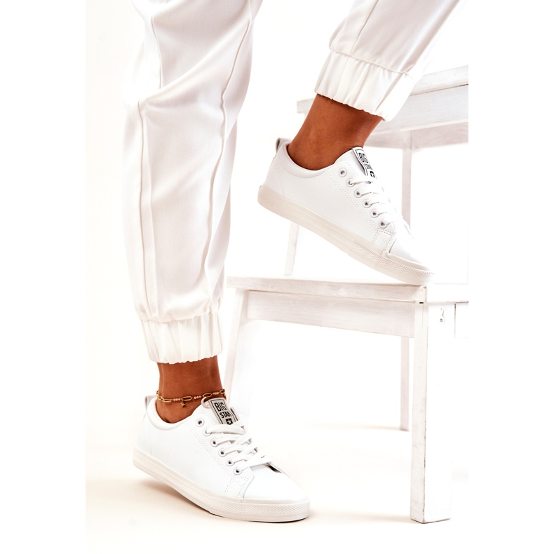 Tênis de couro Big Star JJ274311 Branco 7