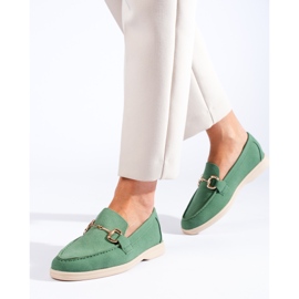 Sapatos de camurça verde de mulher Shelovet 1
