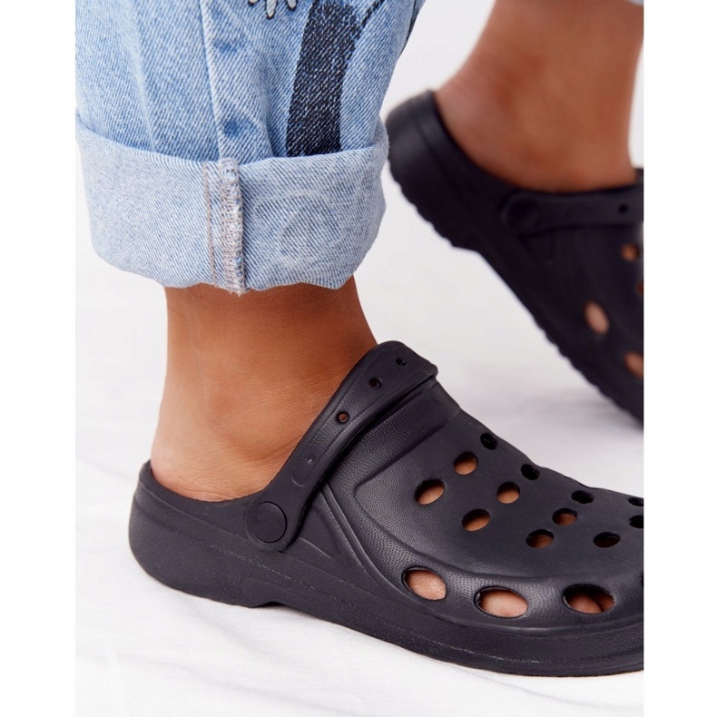 Flameshoes Chinelos de espuma preta feminina Eva Black preto 1