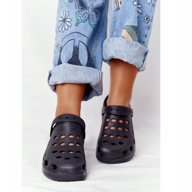 Flameshoes Chinelos de espuma preta feminina Eva Black preto 4