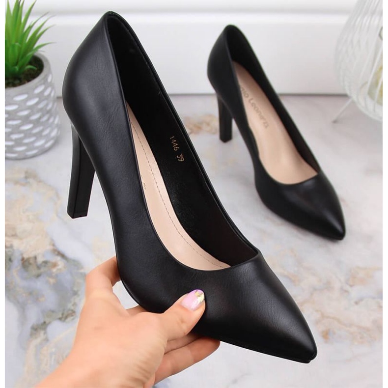 Sapatos de salto Sergio Leone W SK415A preto 2