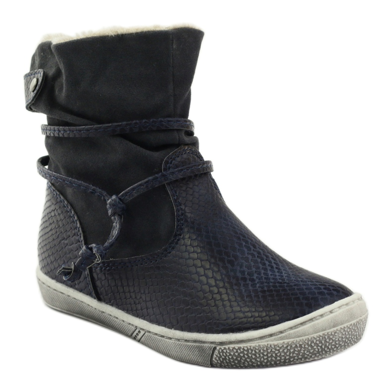 American Club Botas de inverno azul marinho com zíper americana 16183 1