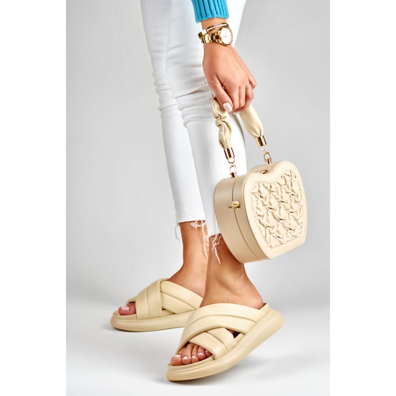 La.Fi chinelos bege clássicos 2