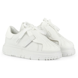 Sapatos esportivos femininos brancos da moda 1