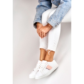 Sapatos esportivos femininos brilhantes branco 2