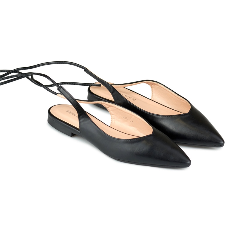 Bailarinas de amarrar preto 2