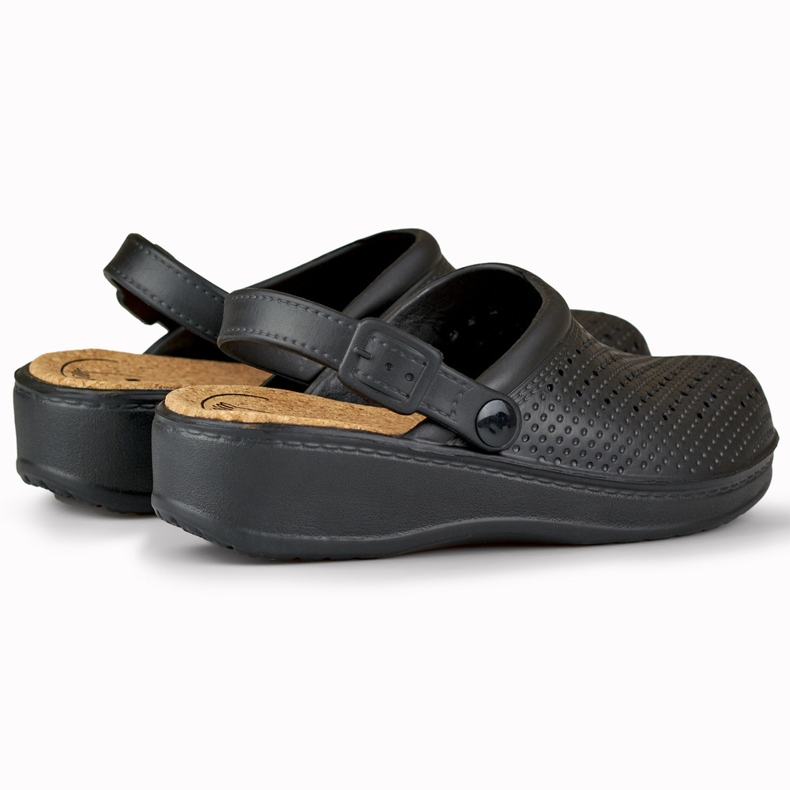 Chinelos femininos confortáveis com dedos cobertos preto 1 Chinelos femininos confortáveis com dedos cobertos preto 1