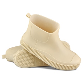 Botas de chuva de mulher bege mate 1 Botas de chuva de mulher bege mate 1