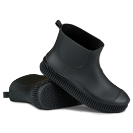 Botas de chuva pretas foscas para mulher preto 1 Botas de chuva pretas foscas para mulher preto 1