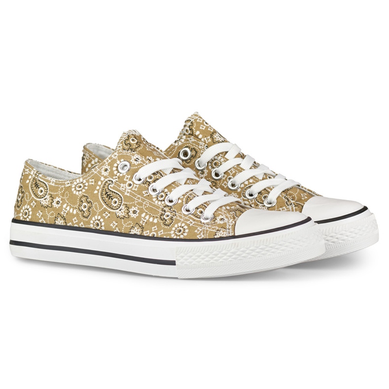 Tênis bandana bege baixo 1