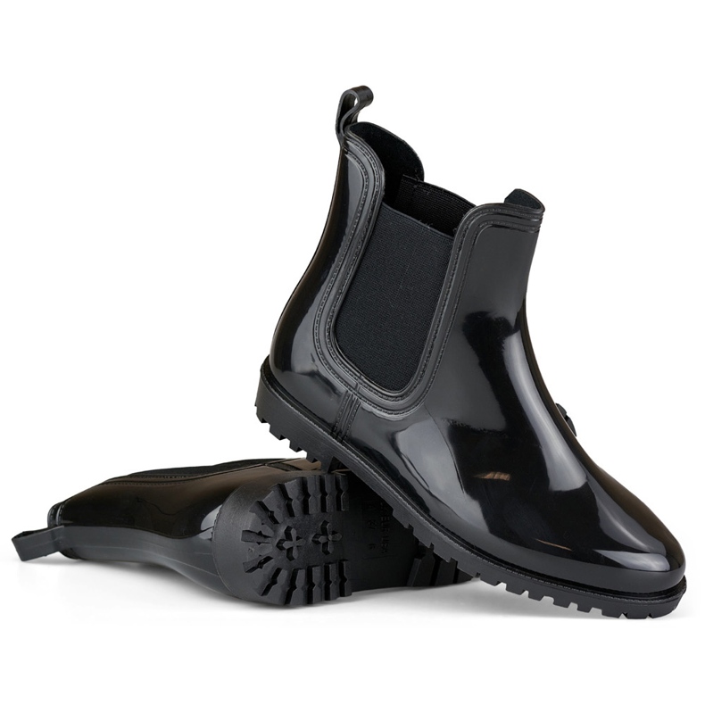 Galochas clássicas de mulher negra preto 1