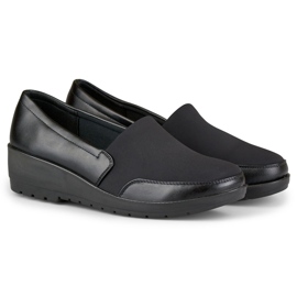 Sapatos femininos pretos flexíveis 2