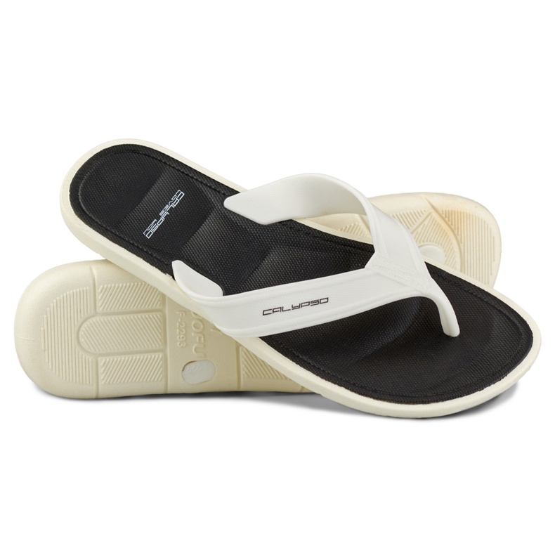 Chinelos de piscina femininos brancos 1