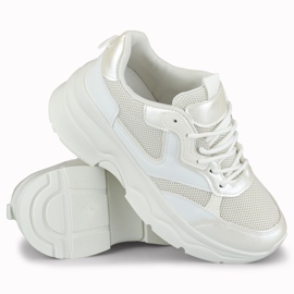 Ténis brancos de mulher Geori 1