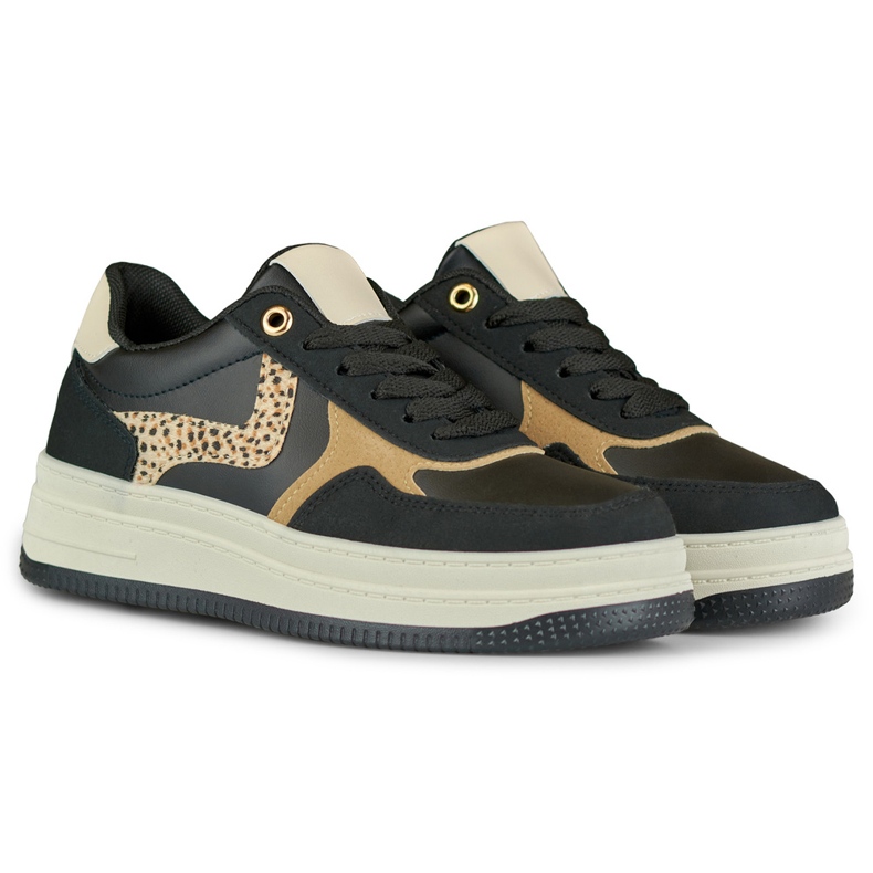 Sapatilhas pretas de mulher Lara preto 2