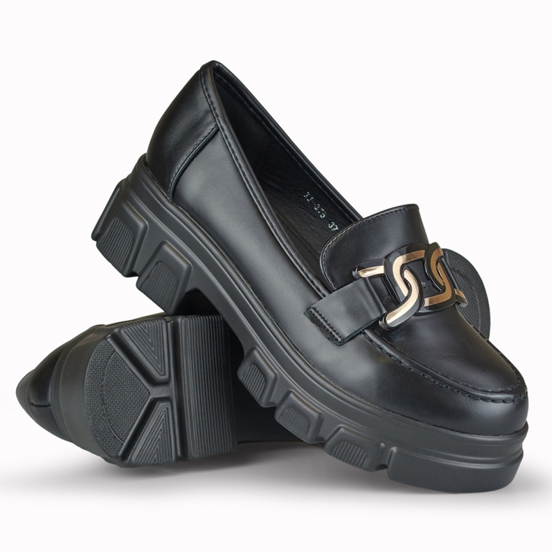 Sapatos femininos negros na plataforma Garii preto 1