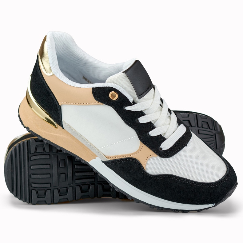 Sapatos esportivos femininos elegantes branco 2