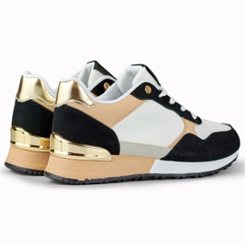 Sapatos esportivos femininos elegantes branco 1