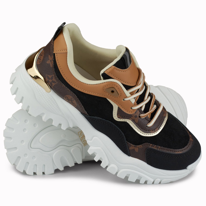 Tênis feminino com estampa Fanny preto 1