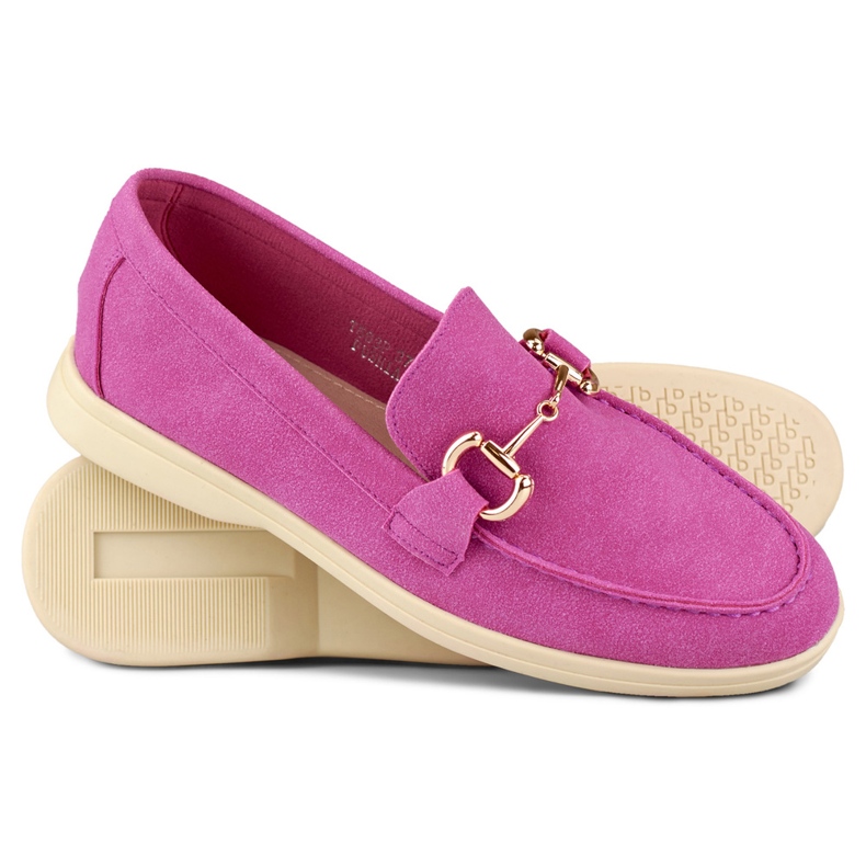 Mocassins rosa macios confortáveis para mulher 1 Mocassins rosa macios confortáveis para mulher 1