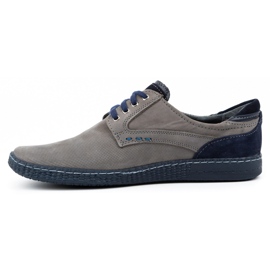 KOMODO Sapatos masculinos casuais 848 cinza 1