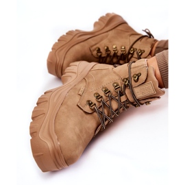 Botas femininas Memory Foam Big Star KK274366 Bege 1