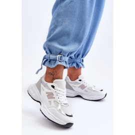 FG2 Sapatos esportivos femininos da moda com malha branca Venice branco 1