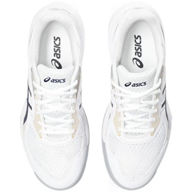 Tênis de vôlei Asics Upcourt 5 W 1072A088 104 branco branco 1