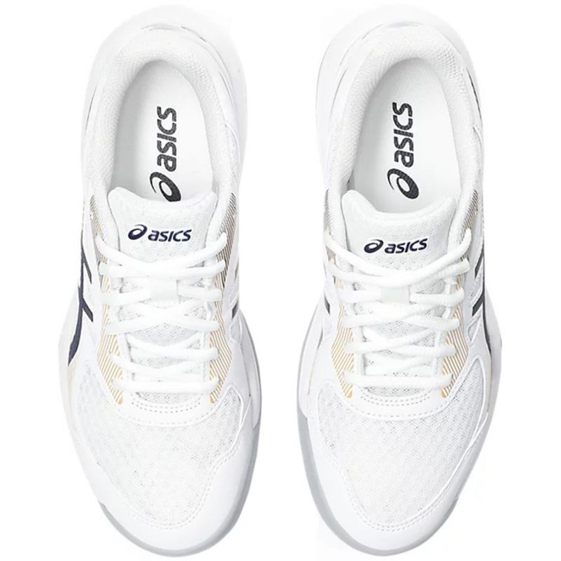 Tênis de vôlei Asics Upcourt 5 W 1072A088 104 branco branco 1