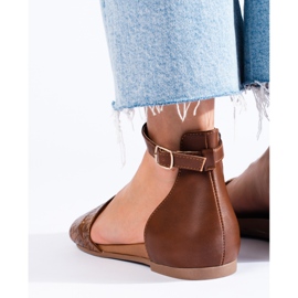 Sandálias de mulher Daszyński castanhas marrom 1