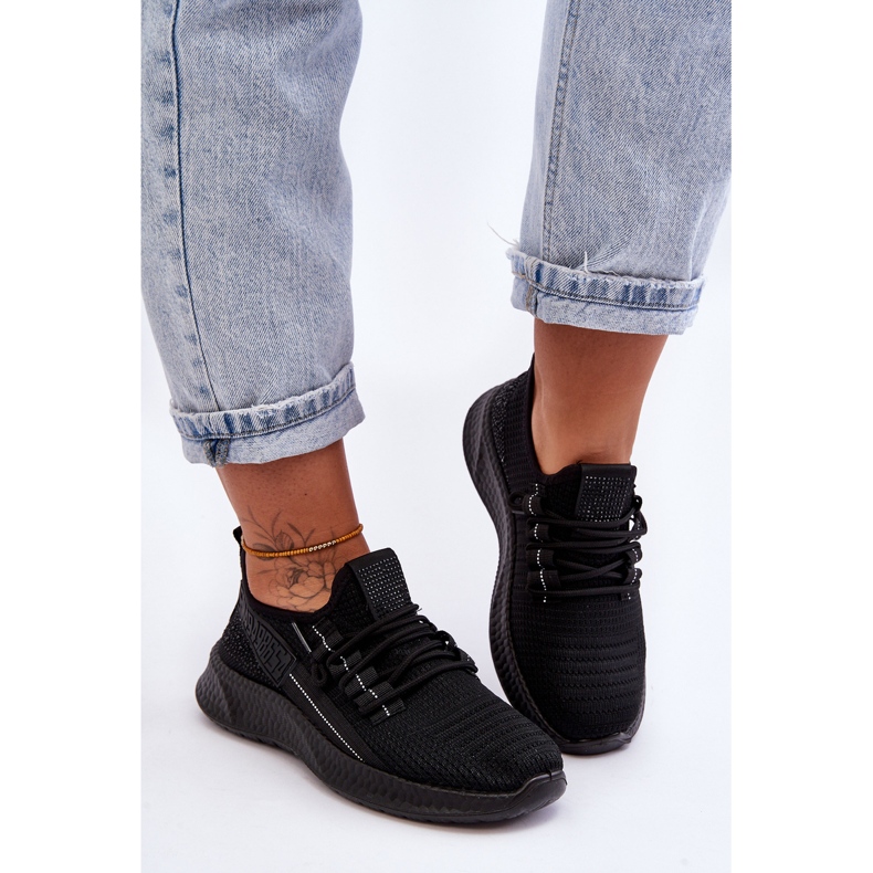 PM1 Sapatos esportivos femininos sem cadarço Preto Hold Me! 1