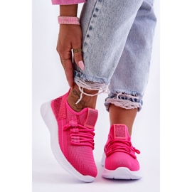 PM1 Sapatos esportivos femininos sem cadarço Neon Pink Hold Me! rosa 1