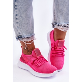 PM1 Sapatos esportivos femininos sem cadarço Neon Pink Hold Me! rosa 3