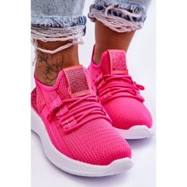 PM1 Sapatos esportivos femininos sem cadarço Neon Pink Hold Me! rosa 5