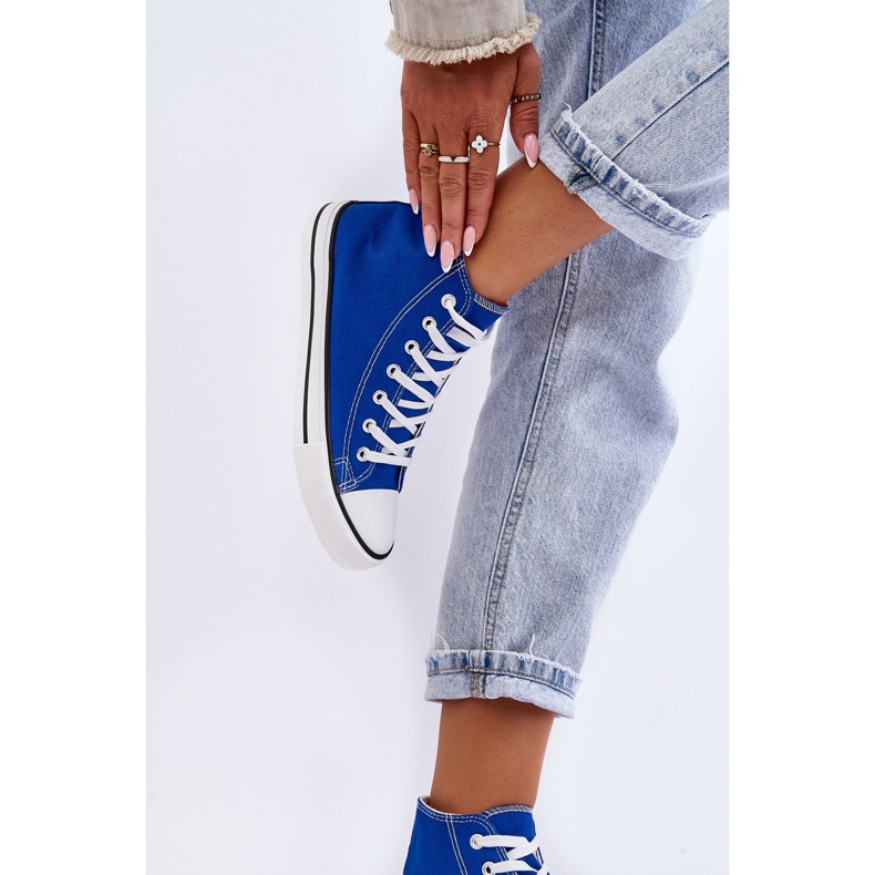 FR1 Tênis clássico feminino High Blue Remos azul 2