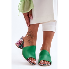Lewski Shoes Sapatos Leski femininos de salto alto de couro 3209/K verde 5