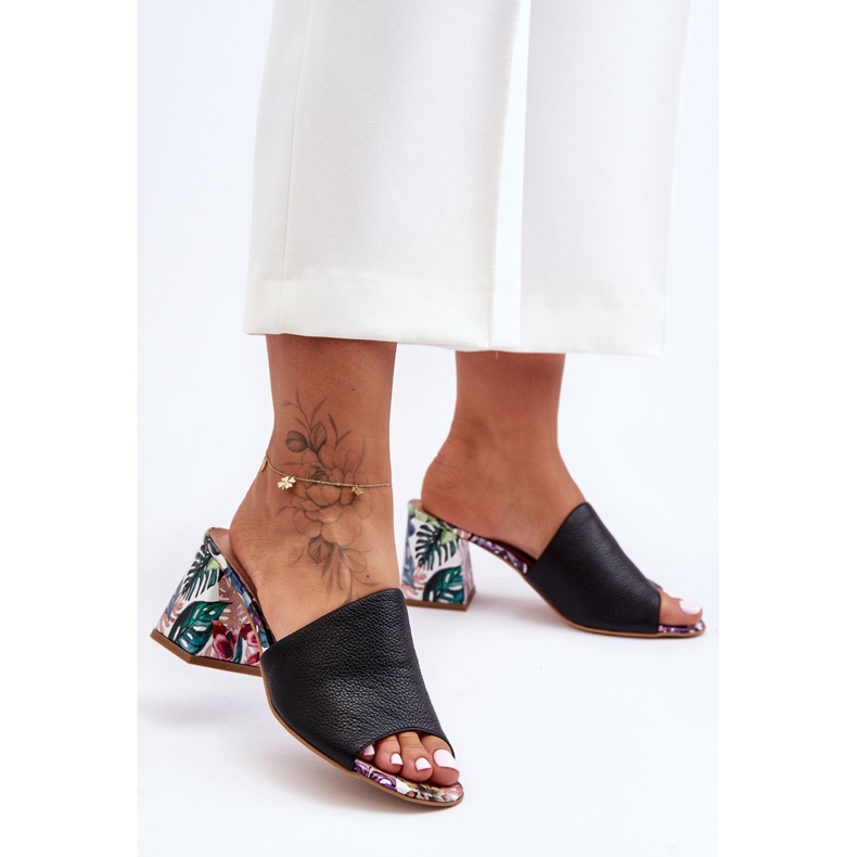 Lewski Shoes Sapatos Leski femininos de couro salto alto 3209/K preto 1