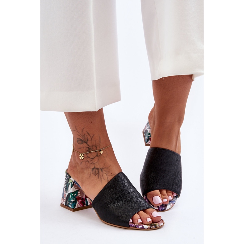 Lewski Shoes Sapatos Leski femininos de couro salto alto 3209/K preto 2