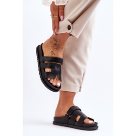 Chinelos clássicos femininos pretos Molie 2