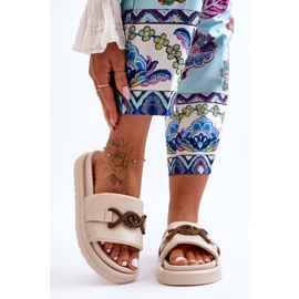 Sandálias Femininas Com Bege Verso 1