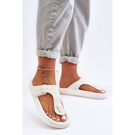 Chinelos femininos de espuma branco Apollo 1