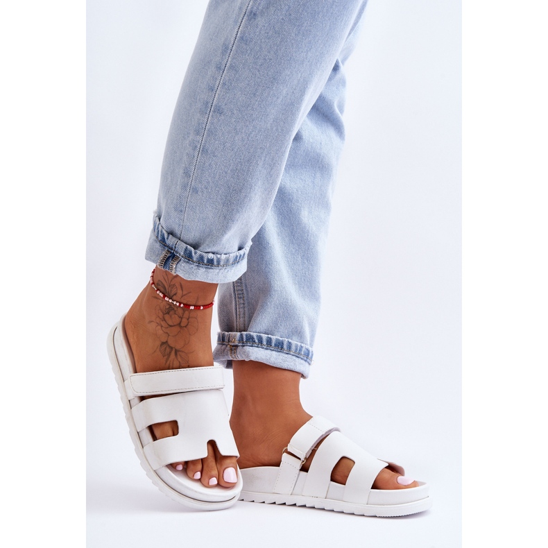 Sandálias Clássicas Femininas Branco Molie 2