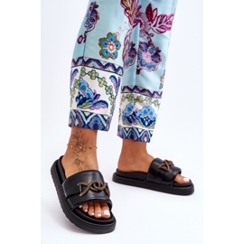 Sandálias Femininas com Decoração Preto Verso 1 Sandálias Femininas com Decoração Preto Verso 1